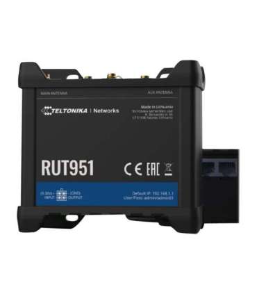 Industrial Cellular router RUT951 802.11n 10/100 Mbit/s Ethernet LAN (RJ-45) ports 4 Mesh Support No MU-MiMO