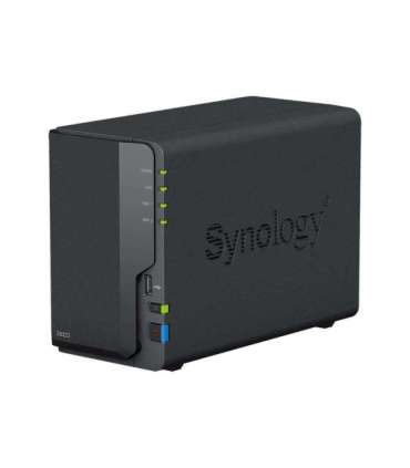 Synology DS223 Up to 2 HDD/SSD Hot-Swap Realtek RTD1619B Processor frequency 1.7 GHz 2 GB DDR4
