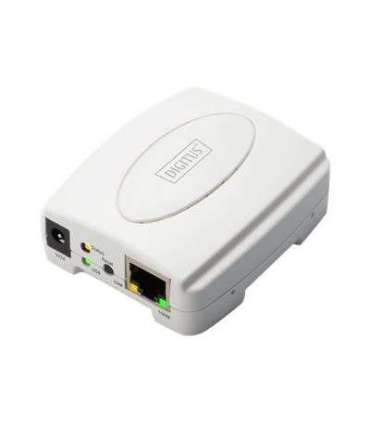 Digitus USB Print Server, 1-Port 1x RJ45, 1x USB A, USB 2.0 DN-13003-2 White