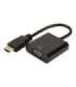 Digitus HDMI to VGA converter adapter DA-70461 Black