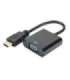 Digitus HDMI to VGA converter adapter DA-70461 Black