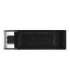 Kingston USB Flash Drive DataTraveler 70 256 GB USB 3.2 Gen 1 Type-C Black