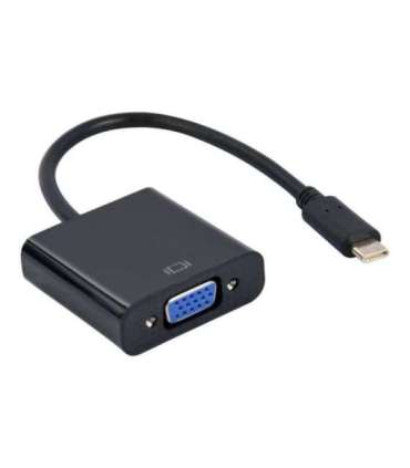 Cablexpert USB Type-C to VGA adapter cable A-CM-VGAF-01 Black USB Type-C VGA 0.15 m