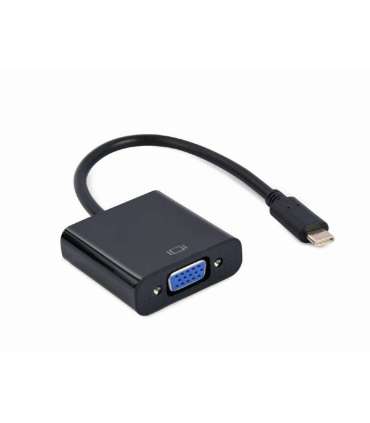Cablexpert USB Type-C to VGA adapter cable A-CM-VGAF-01 Black USB Type-C VGA 0.15 m