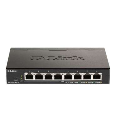 D-Link 8-Port Gigabit PoE Smart Managed Switch DGS-1100-08PV2 Web managed Desktop Power supply type External