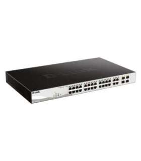 D-Link 28-Port Gigabit Smart Managed PoE Switch DGS-1210-28P Managed L2+ Desktop Power supply type External