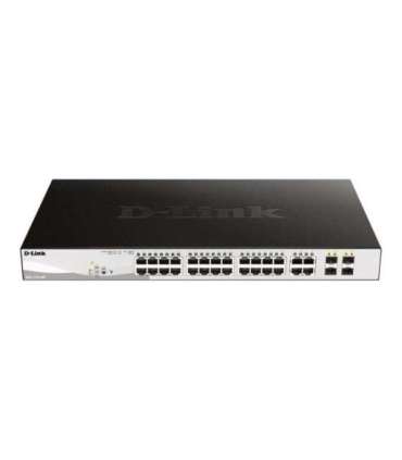 D-Link 28-Port Gigabit Smart Managed PoE Switch DGS-1210-28P Managed L2+ Desktop Power supply type External