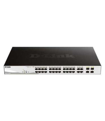 D-Link 28-Port Gigabit Smart Managed PoE Switch DGS-1210-28P Managed L2+ Desktop Power supply type External