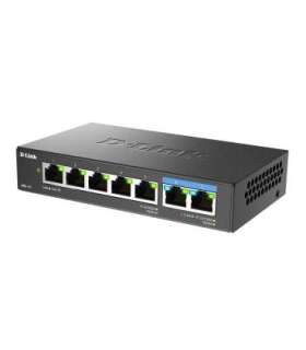 D-Link 7-Port Multi-Gigabit Unmanaged Switch DMS-107/E Unmanaged Desktop Power supply type External