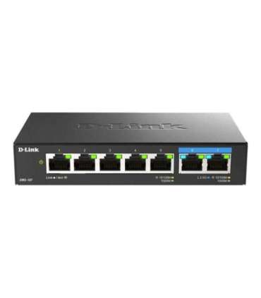 D-Link 7-Port Multi-Gigabit Unmanaged Switch DMS-107/E Unmanaged Desktop Power supply type External