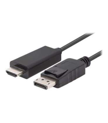 Lanberg DisplayPort to HDMI Cable CA-DPHD-11CC-0030-BK DisplayPort Male HDMI Male DP to HDMI 3 m