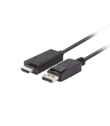 Lanberg DisplayPort to HDMI Cable CA-DPHD-11CC-0030-BK DisplayPort Male HDMI Male DP to HDMI 3 m