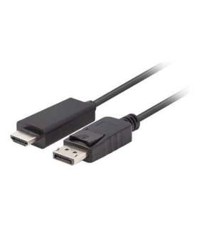 Lanberg DisplayPort to HDMI Cable CA-DPHD-11CC-0018-BK DisplayPort Male HDMI Male DP to HDMI 1.8 m