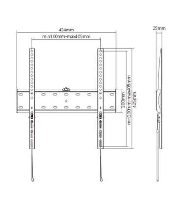 Gembird Wall mount WM-55F-02 Fixed 32-55 " Maximum weight (capacity) 40 kg Black