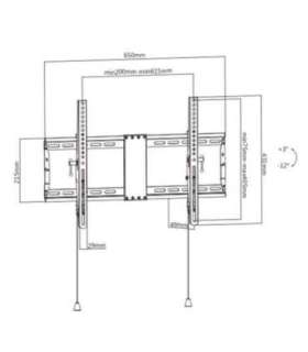 Gembird Wall mount Tilt 37-80 " Maximum weight (capacity) 70 kg Black