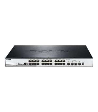 D-Link DGS-1510-28XMP/E 28-Port Gigabit Stackable POE Smart Managed Switch including 4 10G SFP+ D-Link