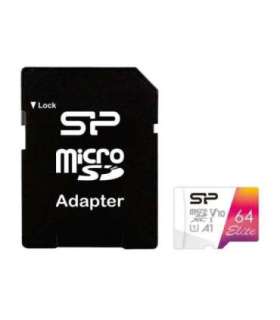 Silicon Power microSDHC UHS-I Memory Card Elite 64 GB microSDHC/SDXC Flash memory class 10