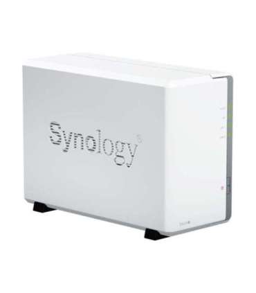 Synology Tower NAS DS223j up to 2 HDD/SSD Realtek RTD1619B Processor frequency 1.7 GHz 1 GB DDR4
