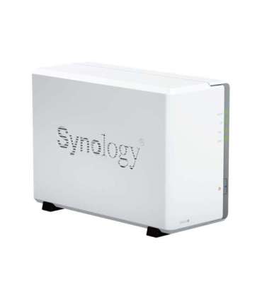 Synology Tower NAS DS223j up to 2 HDD/SSD Realtek RTD1619B Processor frequency 1.7 GHz 1 GB DDR4