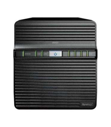 Synology Tower NAS DS423 up to 4 HDD/SSD Realtek RTD1619B Processor frequency 1.7 GHz 2 GB DDR4
