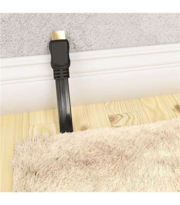 Goobay High Speed HDMI Flat Cable with Ethernet 61279 HDMI male (type A) HDMI (type A) HDMI to HDMI 2 m