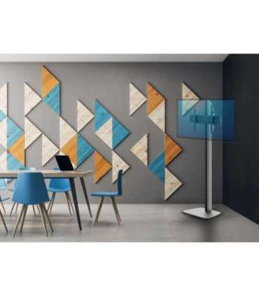 EDBAK Floor stand STDV100 Height adjustment, Tilt Black