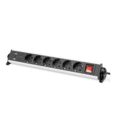 Digitus Office Power Strip DA-70624 Silver/Black