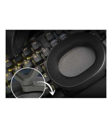 Corsair Gaming Headset HS65 Wireless Over-Ear Microphone Wireless Carbon