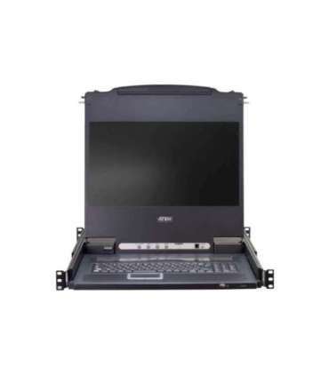 Aten 8-Port PS/2-USB VGA 17" LCD KVM Switch with Daisy-Chain Port and USB Peripheral Support CL5708M