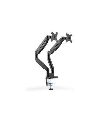 Digitus Desk Mount Universal Dual Monitor Mount with Gas Spring and Clamp Mount Swivel, height adjustment, rotate