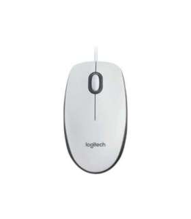 Logitech Mouse M100 Wired USB-A White