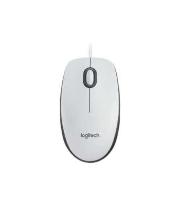 Logitech Mouse M100 Wired USB-A White