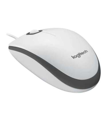Logitech Mouse M100 Wired USB-A White