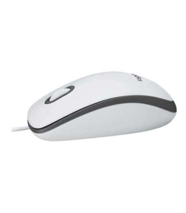 Logitech Mouse M100 Wired USB-A White