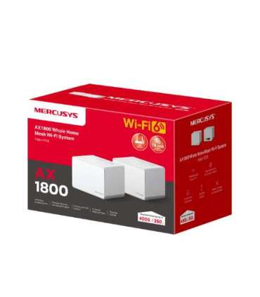 Routers AX1800 Whole Home Mesh WiFi 6 System 802.11ax Ethernet LAN (RJ-45) ports 1 Mesh Support Yes MU-MiMO