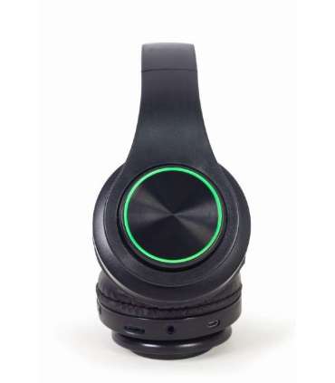 Gembird Stereo Headset with LED Light Effects BHP-LED-01 Bluetooth On-Ear Wireless Black