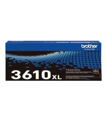 Brother TN-3610XL Genuine High Yield Toner Cartridge, Black Brother TN3610XL Toner cartridge Black