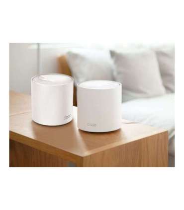 AX1500 Whole Home Mesh Wi-Fi 6 System Deco X10 (2-pack) 802.11ax 10/100/1000 Mbit/s Ethernet LAN (RJ-45) ports 1