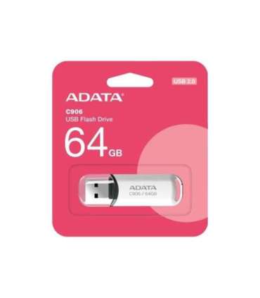 ADATA USB Flash Drive C906 64 GB USB 2.0 White