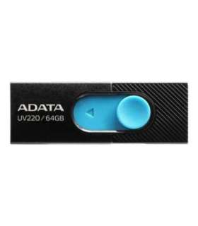 ADATA USB Flash Drive UV220 64 GB USB 2.0 Black/Blue