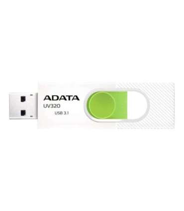 ADATA USB Flash Drive UV320 128 GB USB 3.2 Gen1 White/Green