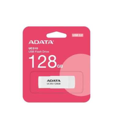 ADATA USB Flash Drive UC310 128 GB USB 3.2 Gen1 White