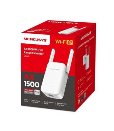 Mercusys AX1500 Wi-Fi 6 Range Extender ME60X 802.11ax 1201 Mbit/s Ethernet LAN (RJ-45) ports 1 MU-MiMO No no