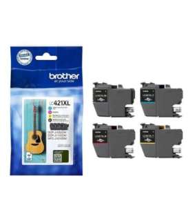Brother LC421XLVAL Ink Cartridge Multipack Brother Brother LC LC421XLVAL Brother LC421XL - 4-pack - XL - black,