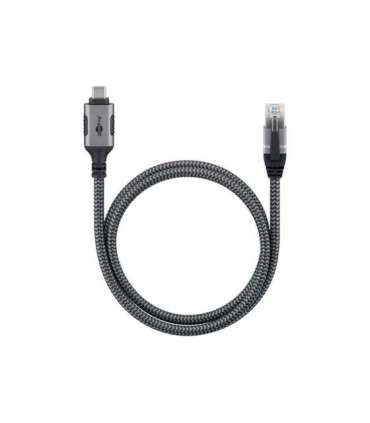 Goobay USB-A 3.1 to RJ45 Ethernet Cable, 1 m 70696 Black