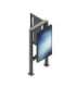 EDBAK Floor stand POK101 55 " Maximum weight (capacity) 80 kg Black