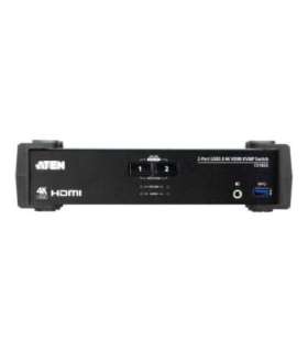 Aten 2-Port USB 3.0 4K HDMI KVMP Switch with Audio Mixer Mode CS1822