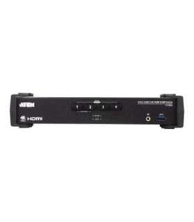 Aten 4-Port USB 3.0 4K HDMI KVMP Switch with Audio Mixer Mode CS1824