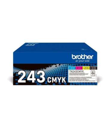 Brother TN-243CMYK, Toner Value Pack Brother TN243CMYK Brother TN243CMYK Value Pack - 4-pack - black, yellow, cyan,