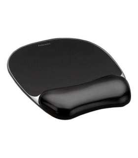 Fellowes Mouse pad with wrist support CRYSTAL Mouse pad with wrist pillow 202 x 235 x 25  mm Black